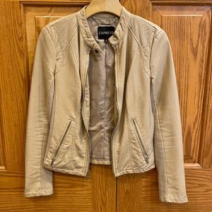 Express Women’s leather like motorcycle jacket